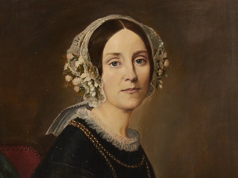 1892-Bror Geijer Göthe - La signora Frances Eliza von Koch nata Lewin , copia da Olof Södermark